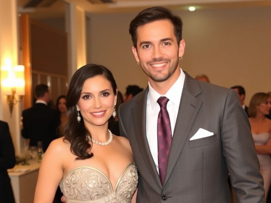 Persoane îmbrăcate elegant pentru un eveniment formal.
